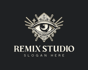 Mystical Oracle Eye logo design