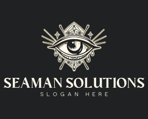 Mystical Oracle Eye logo design