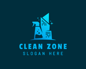 Sanitary - Building Sanitary Spray logo design