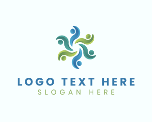 Human - Community People Charity logo design