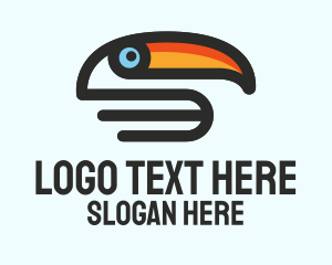 Toucan - Abstract Tropical Toucan logo design