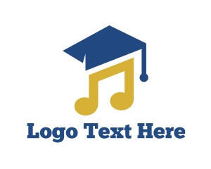 Graduate - Music School Academy logo design