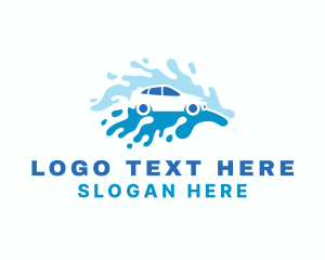 Water - Vehicle Cleaning Water logo design