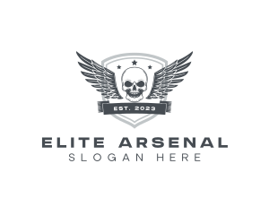 Arsenal - Skull Wing Army logo design