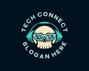 Recording Artist - Cool Skull DJ logo design