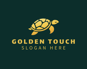 Gold - Gold Sea Turtle Animal logo design