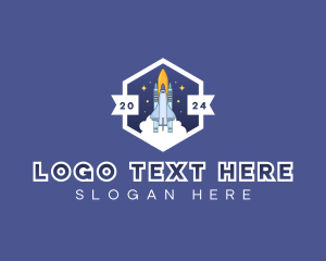 Explorer - Spaceship Galaxy Explorer logo design