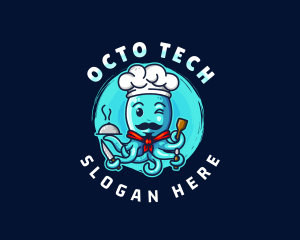 Octopus Chef Culinary logo design