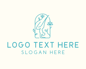 Yogi - Yoga Floral Wellness logo design