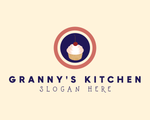 Cherry Cupcake Bakery logo design