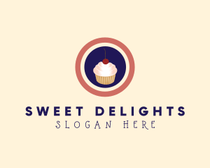 Cherry Cupcake Bakery logo design