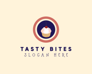 Cherry Cupcake Bakery logo design