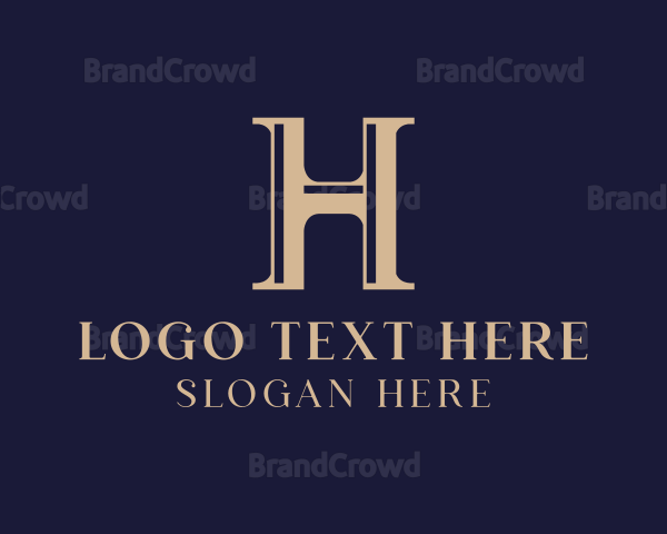 Elegant Pillar Business Letter H Logo