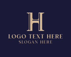 Elegant Pillar Business Letter H Logo