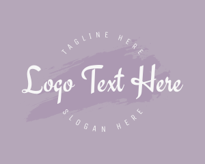 Wordmark - Brush Paint Brand logo design