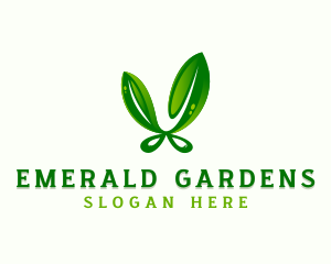 Gardening Leaf Shears logo design