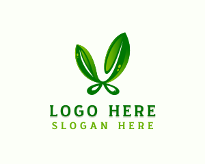 Eco Friendly - Gardening Leaf Shears logo design