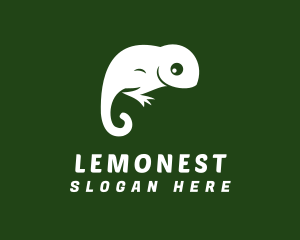Lizard - Reptile Chameleon Pet logo design