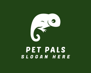 Reptile Chameleon Pet logo design