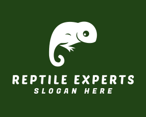 Reptile Chameleon Pet logo design