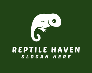 Reptile Chameleon Pet logo design