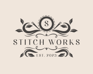 Nature Sewing Seamstress logo design
