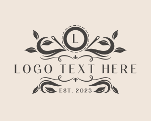 Leaf - Nature Sewing Seamstress logo design