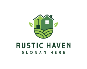 House - Home Lawn Landscaping logo design