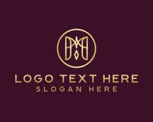 Cafe - Elegant Boutique Letter M logo design