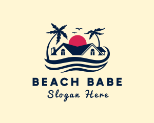 Beach House Property logo design