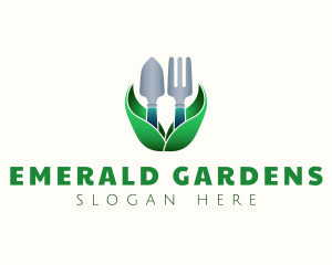 Shovel Fork Gardening logo design