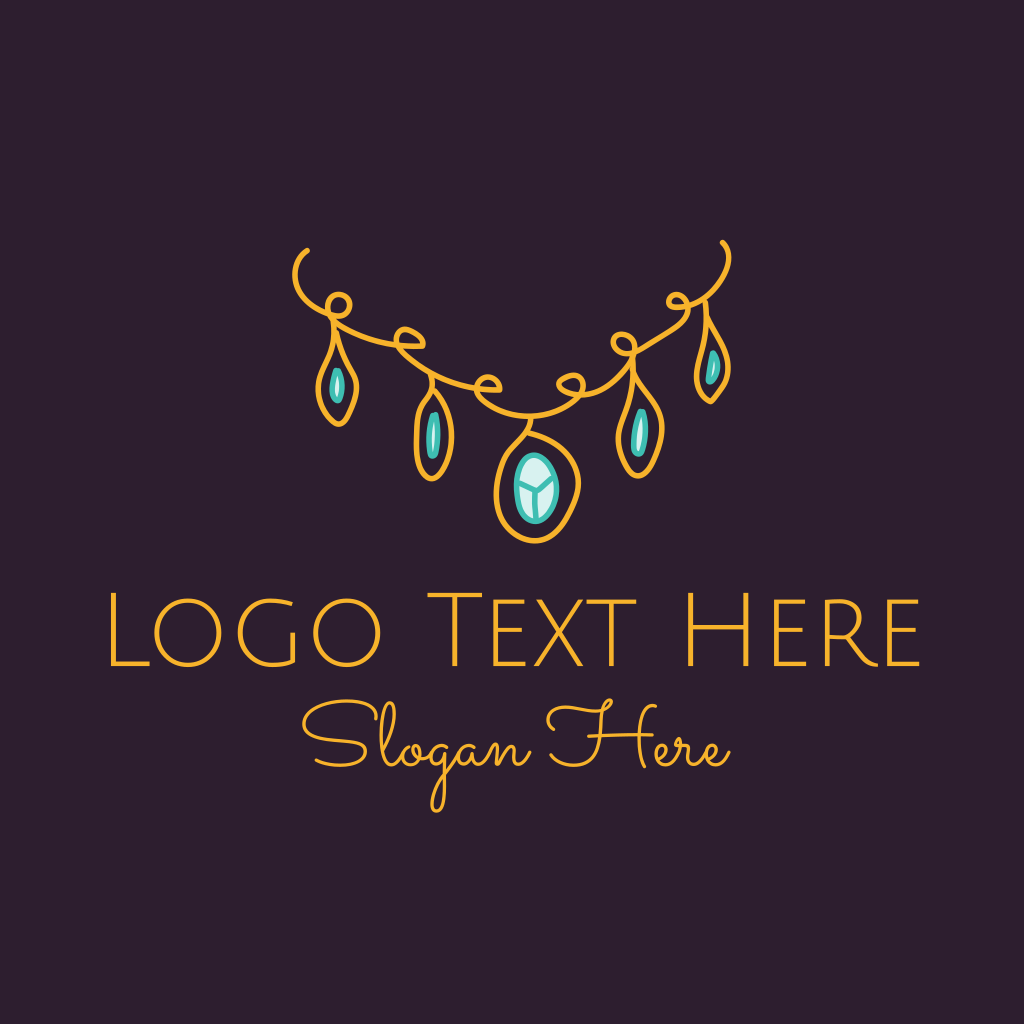 Gold Necklace Jewelry Logo | BrandCrowd Logo Maker