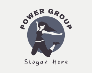 Dancing - Female Performer Dance logo design