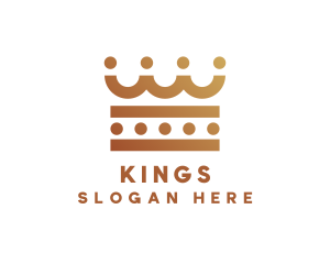 Monarch King Crown logo design