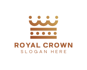 Kingship - Monarch King Crown logo design