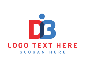 Learning Center - D & B Book logo design