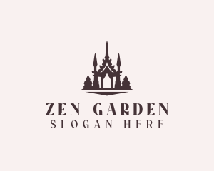 Asian Temple Landmark logo design