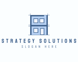 Planning - Apartment Subdivision Architecture logo design