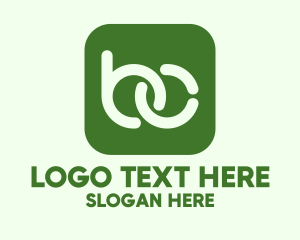 Exchange - Bitcoin App Monogram logo design