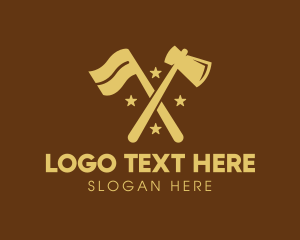 Work - Flag Axe Lumberjack, logo design