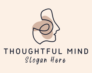 Thinking - Psychiatrist Mental Healthcare logo design