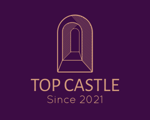 Medieval Castle Embrasure logo design