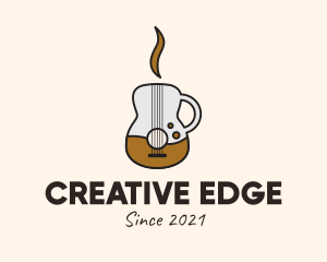 Cappuccino - Coffee Guitar Mug logo design