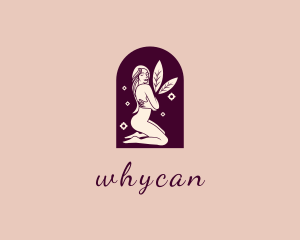 Dermatology - Flower Woman Naked Beauty logo design