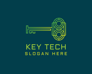 Key - Security Maze Key logo design