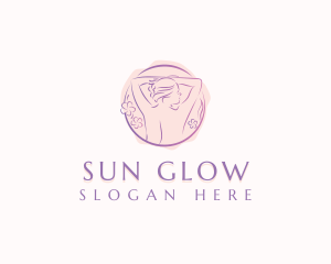 Woman Body Spa  logo design