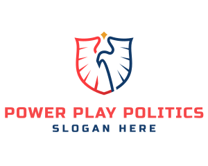 Politics - Hawk Protection Shield logo design