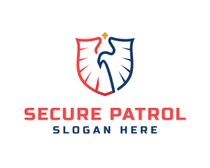 Patrol - Hawk Protection Shield logo design