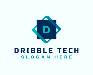 Gradient Tech Cube logo design