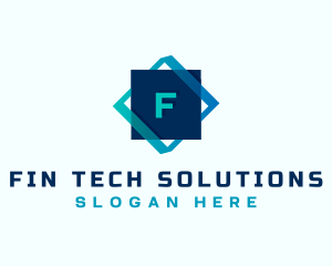 Gradient Tech Cube logo design